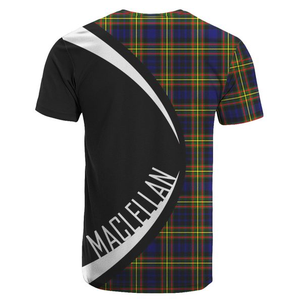 MacLellan Modern Tartan Crest T-shirt - Circle Style For Cheap - Image 2