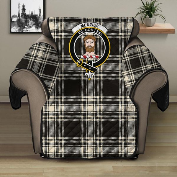 Menzies Black & White Ancient Tartan Crest Sofa Protector Online Sale