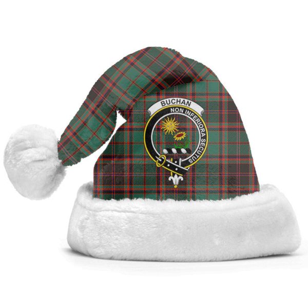 Buchan Ancient Tartan Crest Christmas Hat For Discount - Image 2