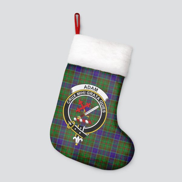 Adam Tartan Crest Christmas Stocking on Sale - Image 4