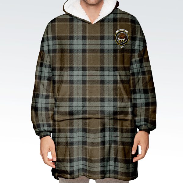 Graham of Menteith Weathered Tartan Hoodie Blanket Online Sale - Image 2