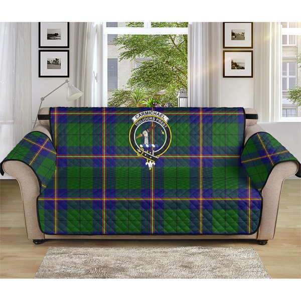 Carmichael Modern Tartan Crest Sofa Protector Supply - Image 3
