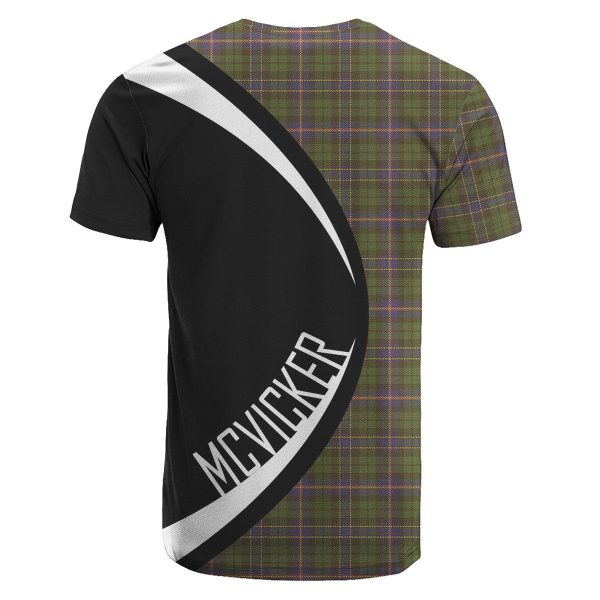 McVicker Tartan Crest T-shirt - Circle Style For Sale - Image 2