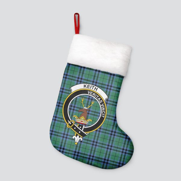 Keith Ancient Tartan Crest Christmas Stocking For Cheap - Image 4