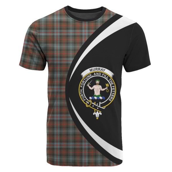 Murray of Atholl Weathered Tartan Crest T-shirt - Circle Style Discount