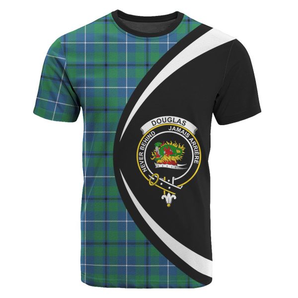 Douglas Ancient Tartan Crest T-shirt - Circle Style Cheap
