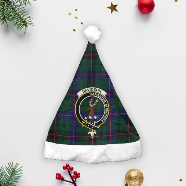 Davidson Modern Tartan Crest Christmas Hat Cheap - Image 3