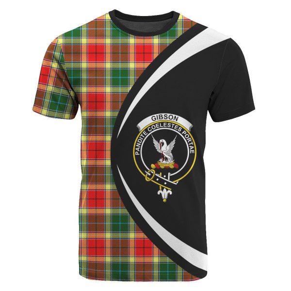 Gibson Tartan Crest T-shirt - Circle Style Hot on Sale