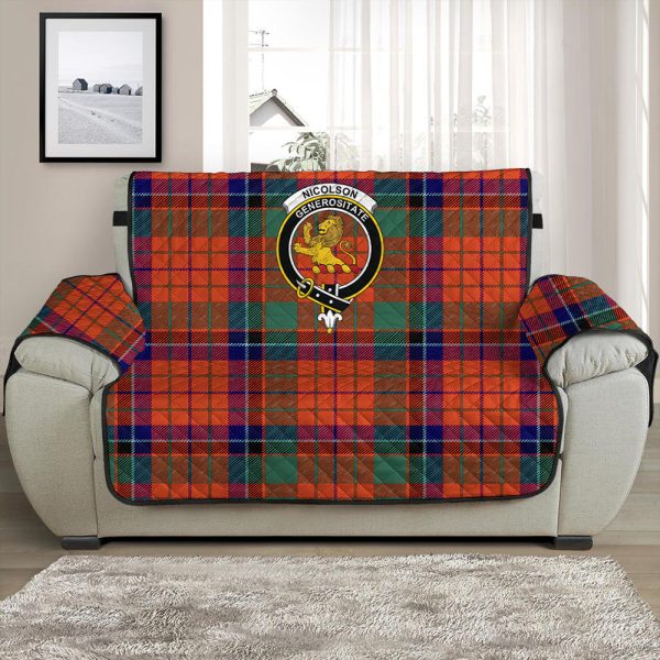 Nicolson Ancient Tartan Crest Sofa Protector For Cheap - Image 2