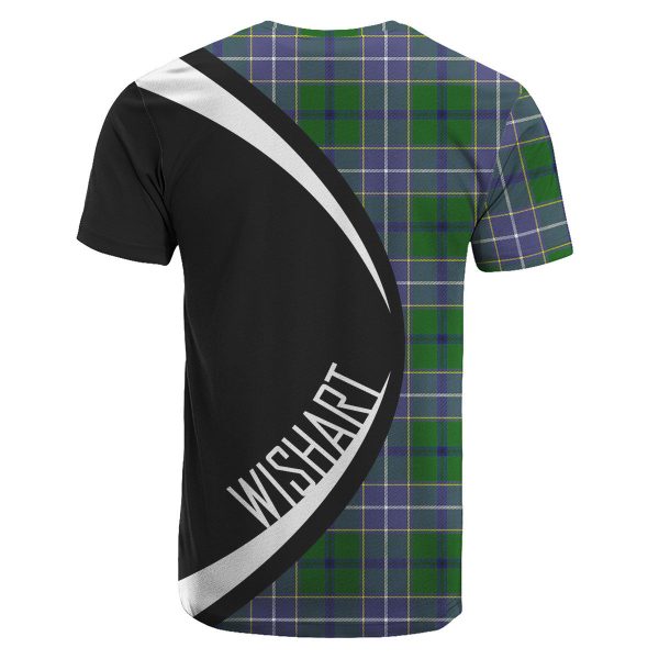 Wishart Hunting Tartan Crest T-shirt - Circle Style Online Hot Sale - Image 2