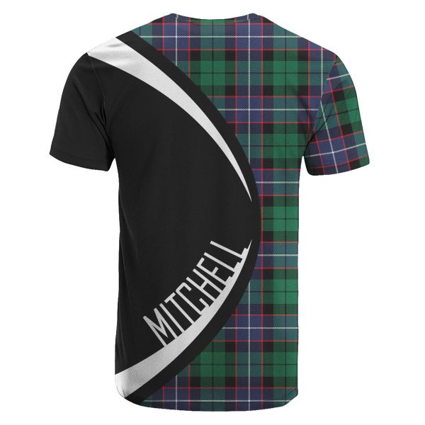 Mitchell Modern Tartan Crest T-shirt - Circle Style on Sale - Image 2