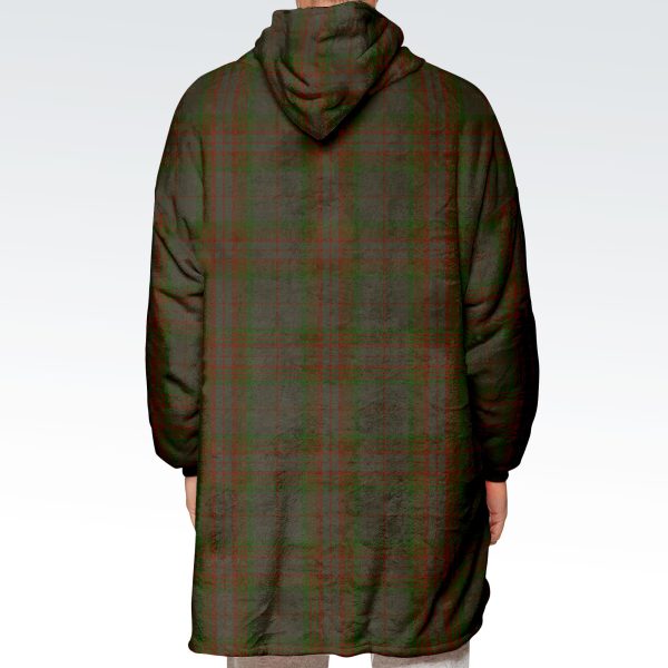 Gray Tartan Hoodie Blanket For Sale - Image 3