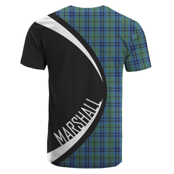 Marshall Tartan Crest T-shirt - Circle Style For Sale - Image 2