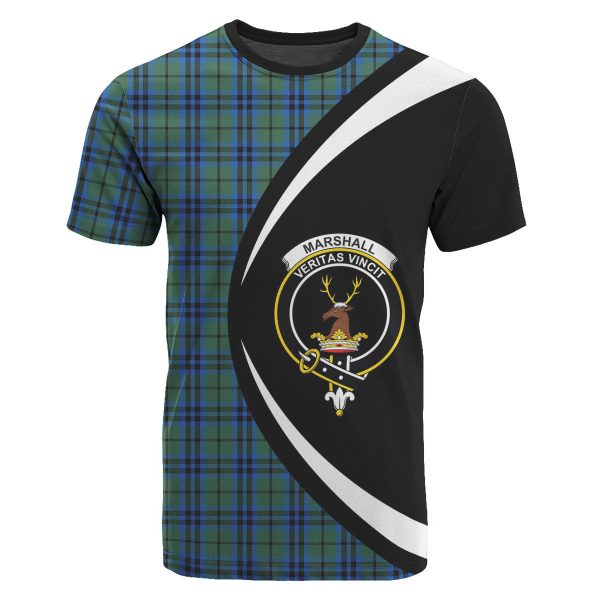 Marshall Tartan Crest T-shirt - Circle Style For Sale