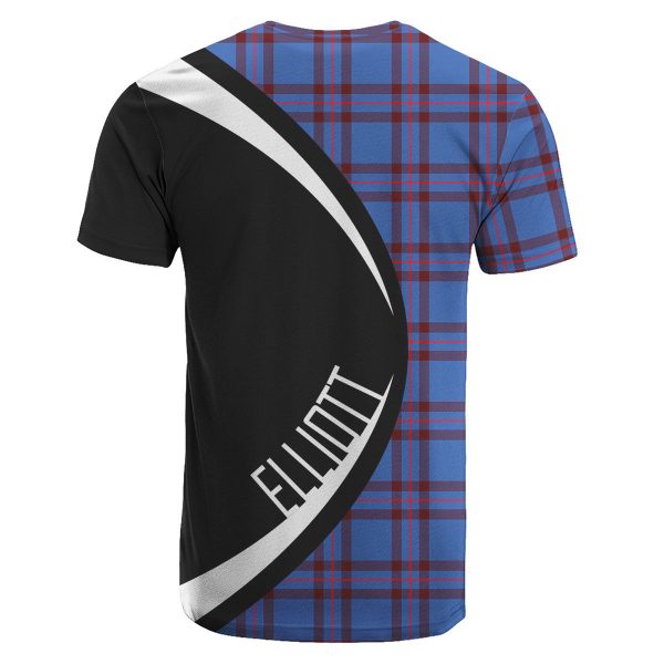 Elliott Modern Tartan Crest T-shirt - Circle Style Online Sale - Image 2