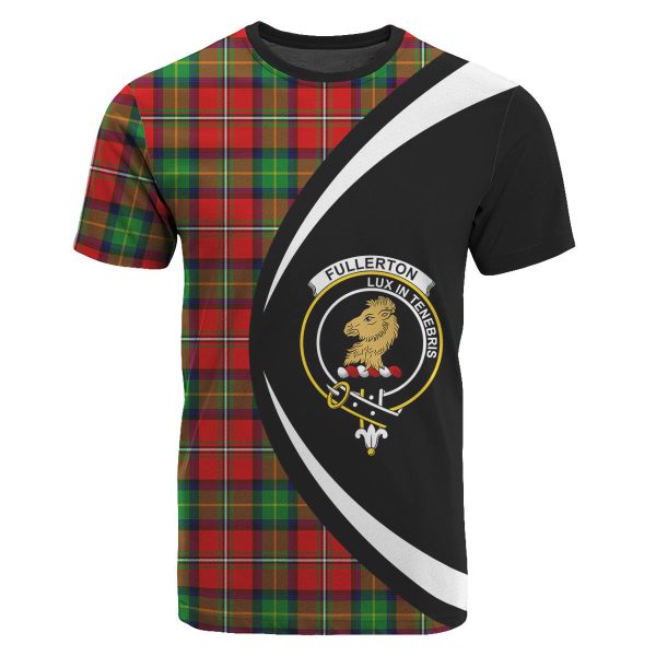 Fullerton Tartan Crest T-shirt - Circle Style For Sale