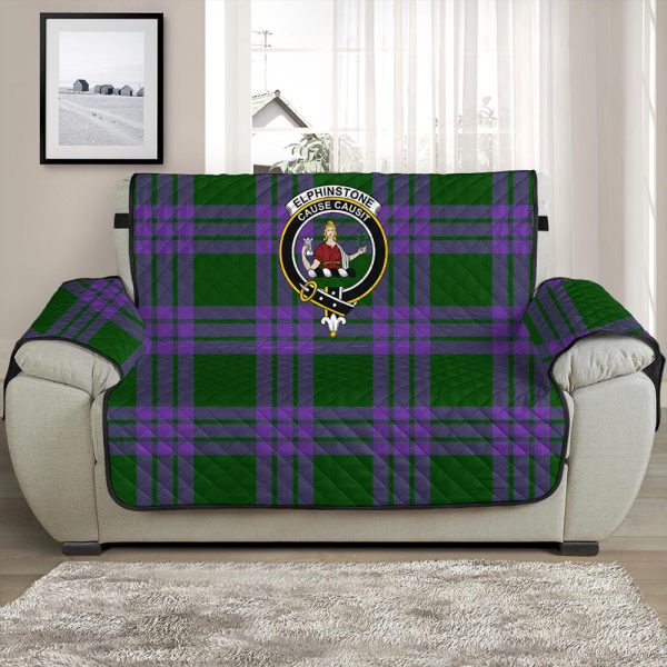 Elphinstone Tartan Crest Sofa Protector For Sale - Image 2