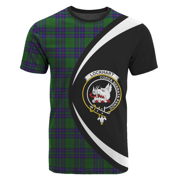 Lockhart Modern Tartan Crest T-shirt - Circle Style Online Hot Sale