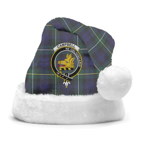 Campbell Argyll Modern Tartan Crest Christmas Hat For Sale