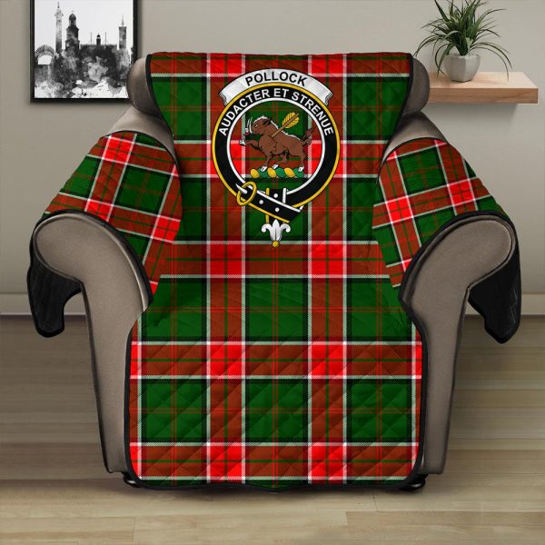Pollock Modern Tartan Crest Sofa Protector For Discount