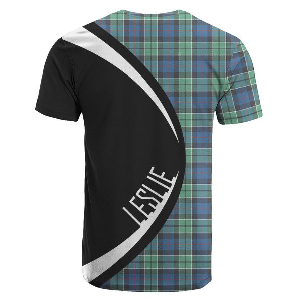 Leslie Hunting Ancient Tartan Crest T-shirt - Circle Style Discount - Image 2