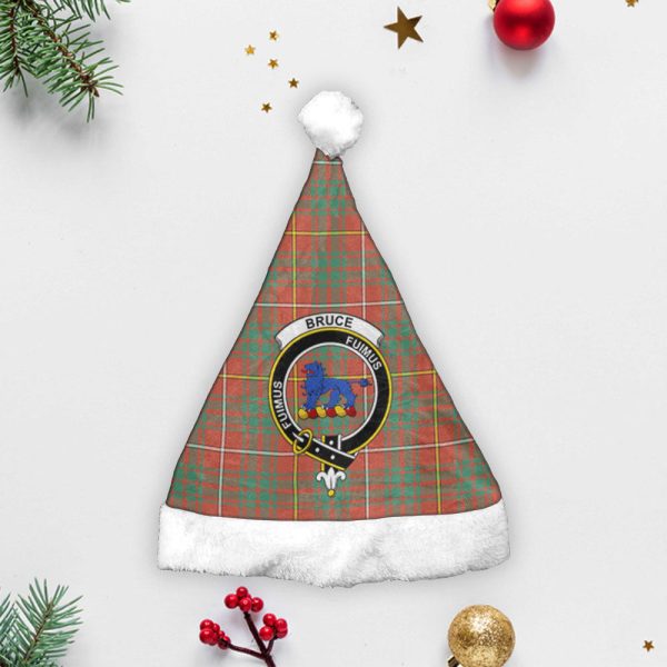 Bruce Ancient Tartan Crest Christmas Hat Cheap - Image 3