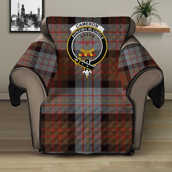Cameron of Erracht Weathered Tartan Crest Sofa Protector on Sale