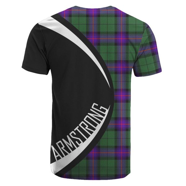 Armstrong Modern Tartan Crest T-shirt - Circle Style For Cheap - Image 2