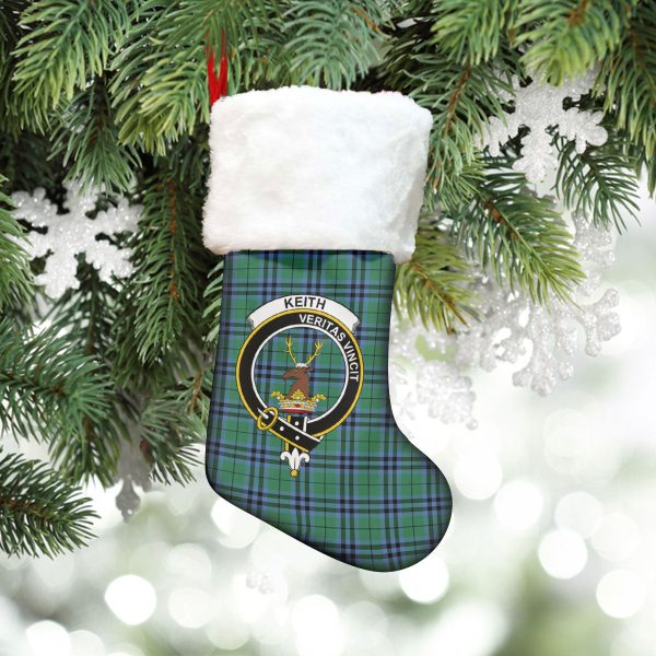 Keith Ancient Tartan Crest Christmas Stocking For Cheap - Image 5