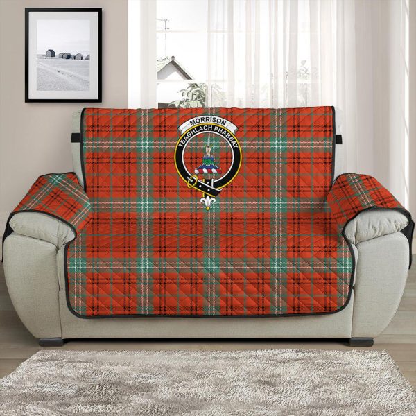 Morrison Red Ancient Tartan Crest Sofa Protector Sale - Image 2