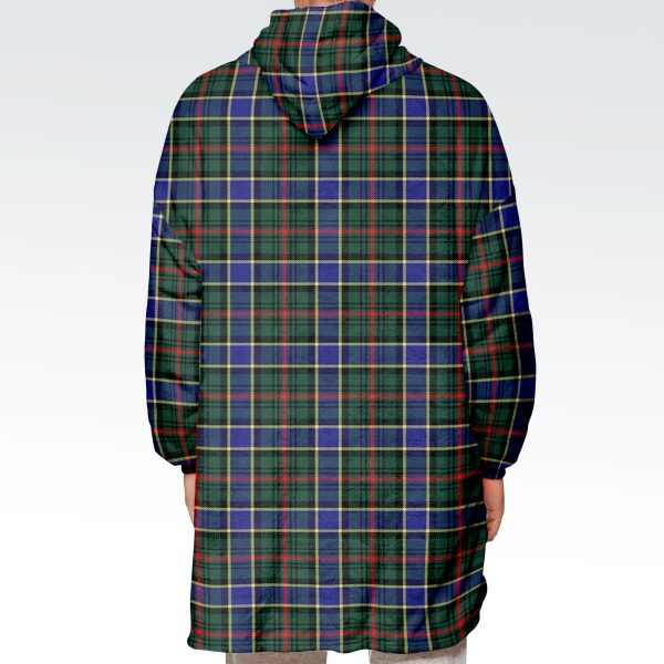 Ogilvie Hunting Modern Tartan Hoodie Blanket For Sale - Image 3