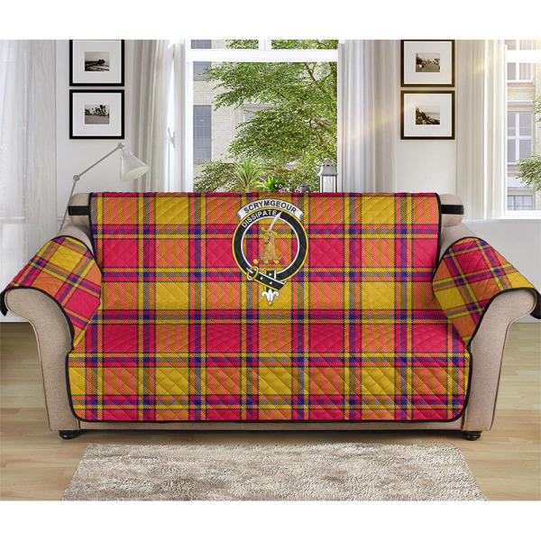 Scrymgeour Tartan Crest Sofa Protector Cheap - Image 3