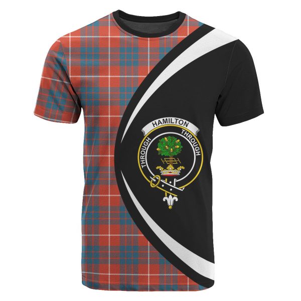 Hamilton Ancient Tartan Crest T-shirt - Circle Style on Sale