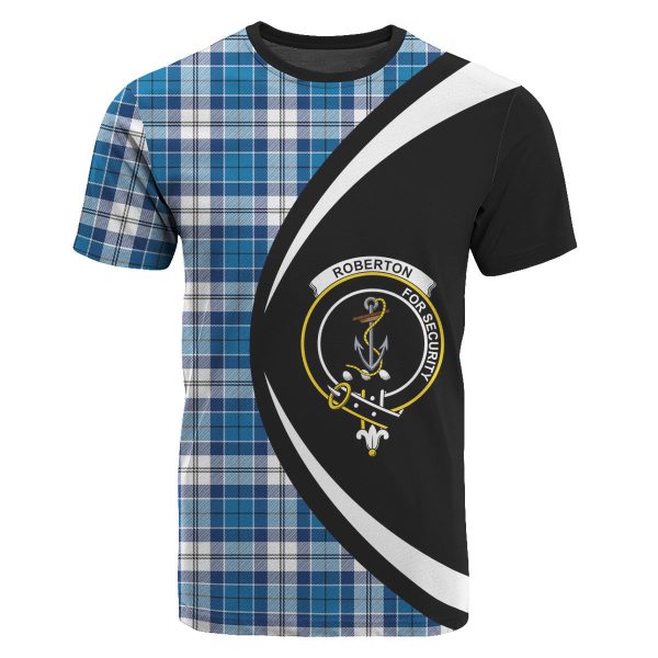 Roberton Tartan Crest T-shirt - Circle Style Hot on Sale