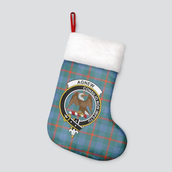 Agnew Ancient Tartan Crest Christmas Stocking Hot on Sale - Image 4
