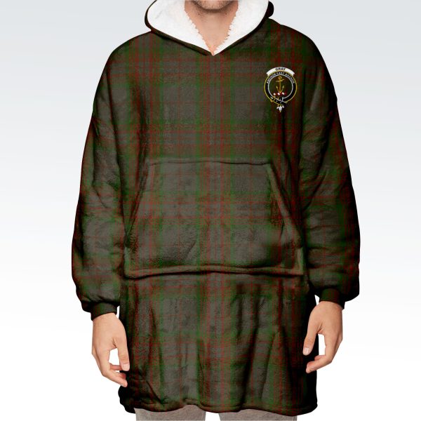Gray Tartan Hoodie Blanket For Sale - Image 2