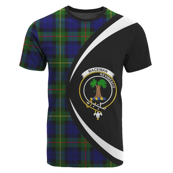 MacEwan Modern Tartan Crest T-shirt - Circle Style Online now