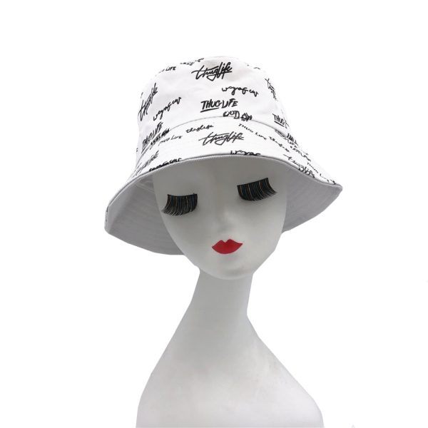 Double-sided Wear Fishing Cap Bucket Women Panama Hat Online Sale - Image 5